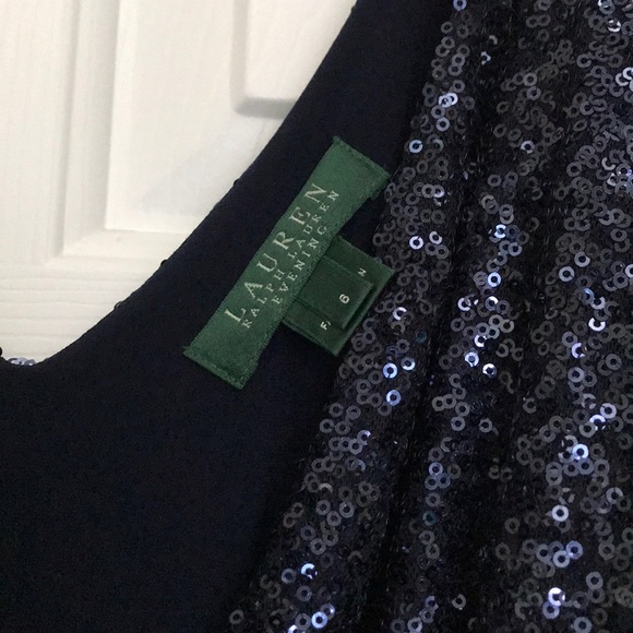 Women’s navy blue long dress Ralph Lauren. Size 6 - Picture 2 of 3